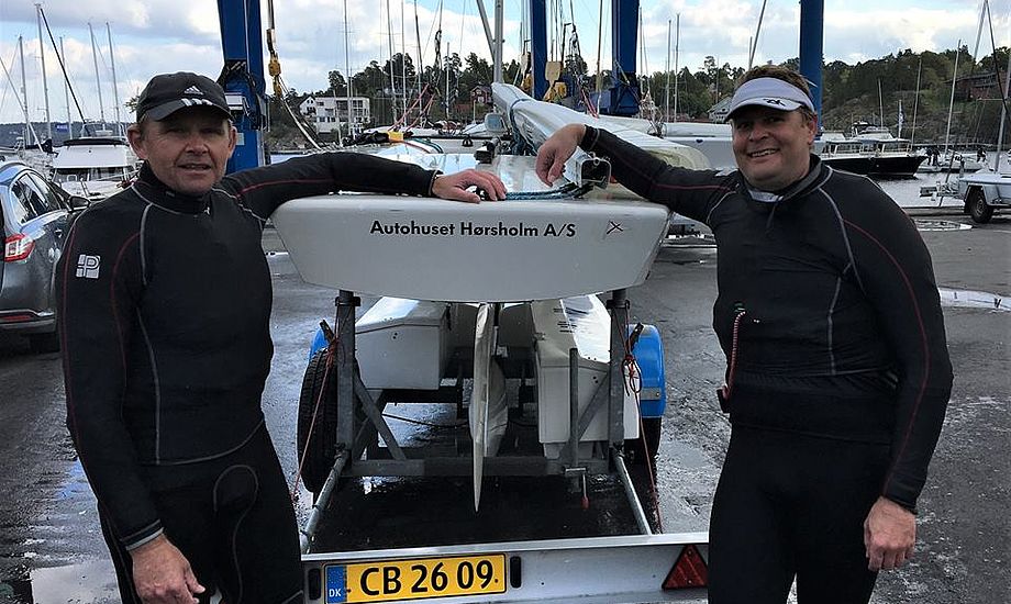Bo Selko og Rasmus Knude kørte til Stockholm og sejlede 3. plads hjem i Starbåd. Flemming Sørensen og gast tog 9. plads. Privatfoto