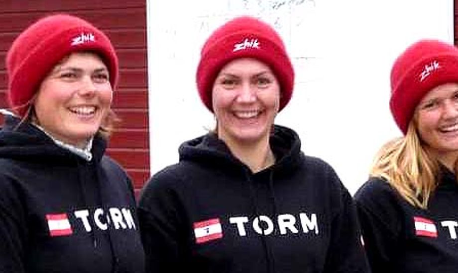 Fra venstre: Trine Abrahamsen, Lærke Nørgaard og Ida Hartvig. Sidstnævnte var ikke med i ulykken i november.