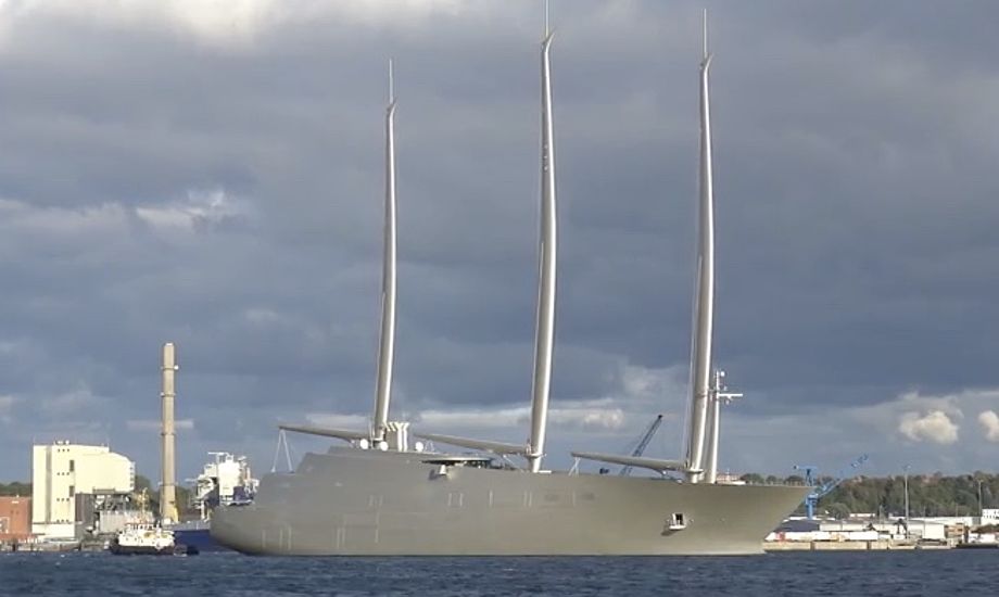 Se 'Sailing Yacht A' på vandet 5. oktober