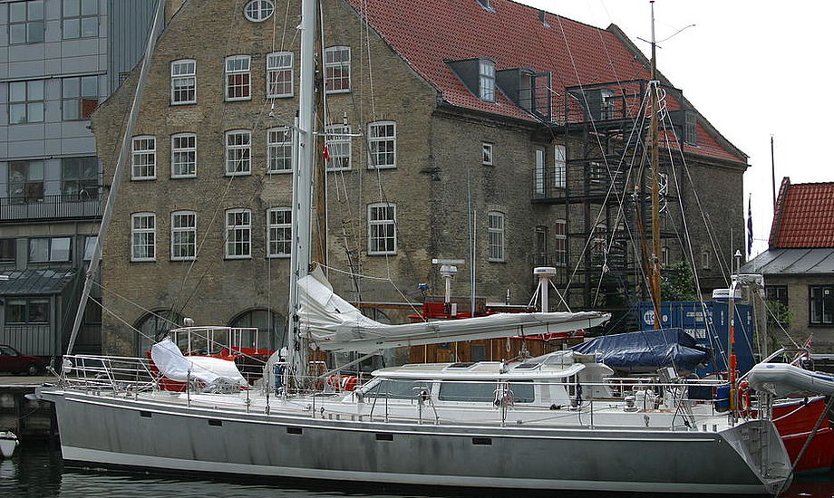 Her ses 62 fods Lars Olsen designet båd, Felicia.