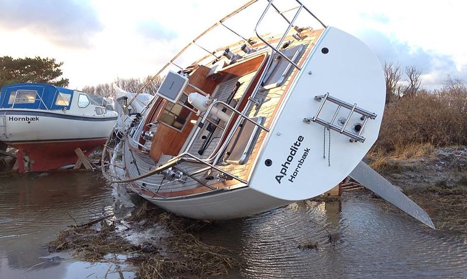 Mange sejlere blev ramt af stormfloden fordi de har droppet kaskoforsikringen. Foto: Lars Hendriksen