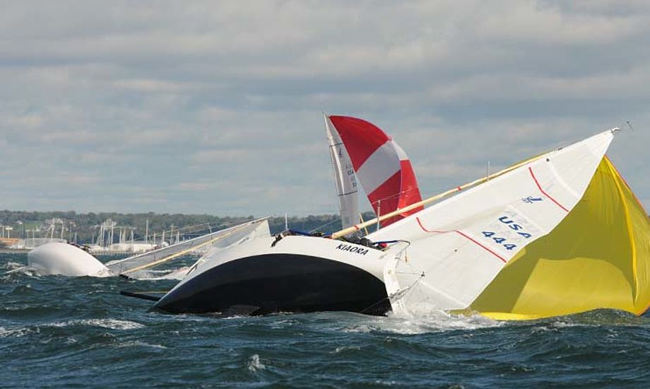 J-både kæmper i Newport i Narragansett Bay, USA. Foto: photoboat.com