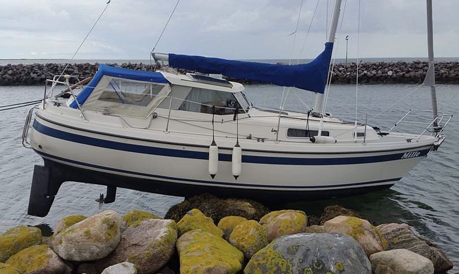 De sidste tyve år har Svend Findaln haft båd i Hou Havn. Da hans nye LM 28 skulle sejles til hjemhavnen, gik det dog galt. Foto: Jan Veggebro