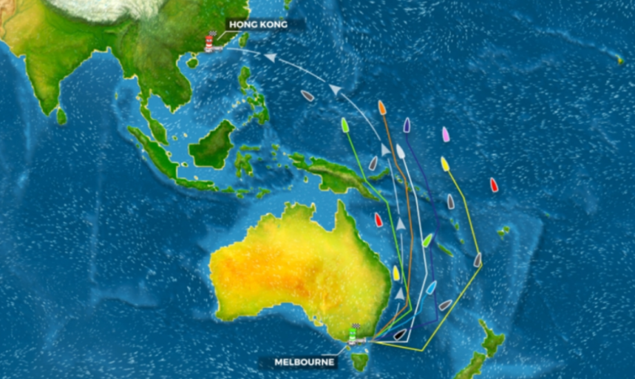 Ruten fra Melbourne til Hong Kong er ny i Volvo Ocean Race, og holdene samt de virtuelle spiller skal navigere gennem forskellige klimazoner.