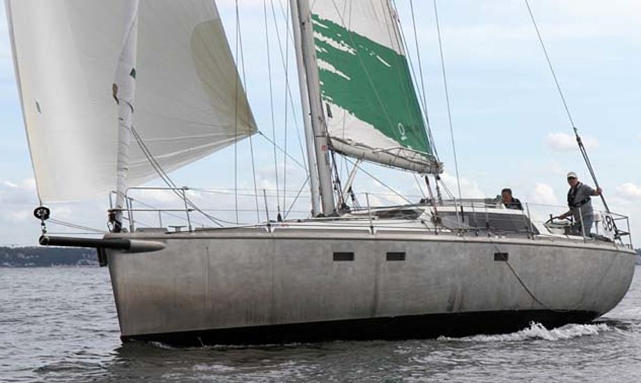 2.600 timer tog det at bygge Quantumsail 45 hos Svendborg Yacht Værft A/S. Selve aluminium-materialerne koster faktisk 125.000 kr. Skroget er beklædt med 5 mm aluminiumsplader. Foto: Troels Lykke