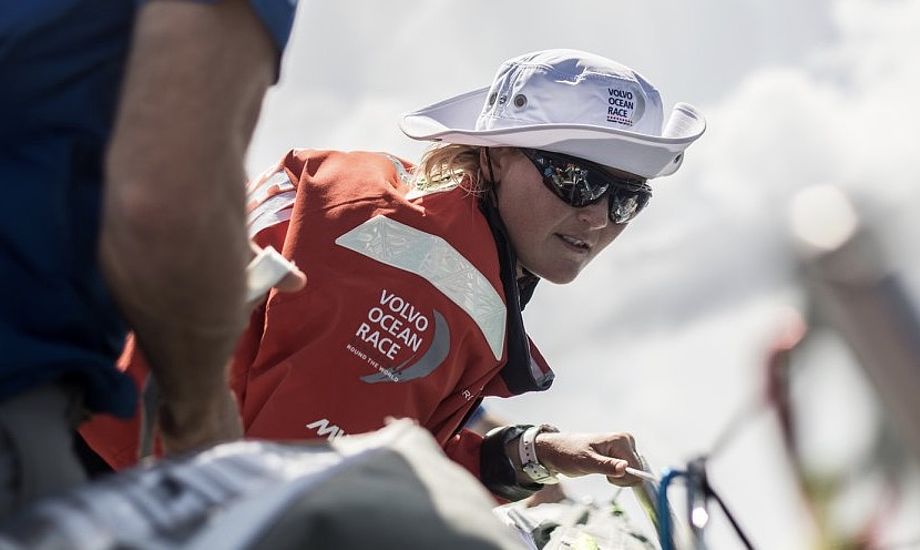 Jena Mai Hansen sejler med på de to sidste ben, der går til Gøteborg og Haag. Foto: Vestas 11th Hour Racing