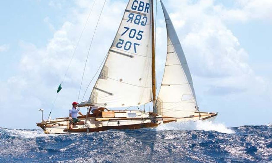 Leo Goolden brugte 20 dage på at krydste Atlanten i 24-fods Folkebåd. Foto: Yachting World