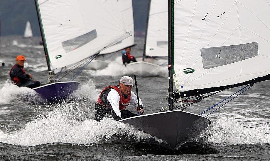 Rekordmange sejlere forventes på startlinjen til årets DM for OK-joller. Foto: Horsens Sejlklub