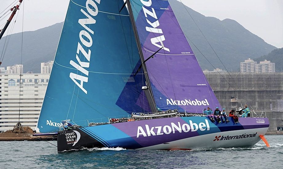 AkzoNobel blev toer i det seneste In-Port Race i Auckland. Foto: Thierry Martinez / Volvo Ocean Race