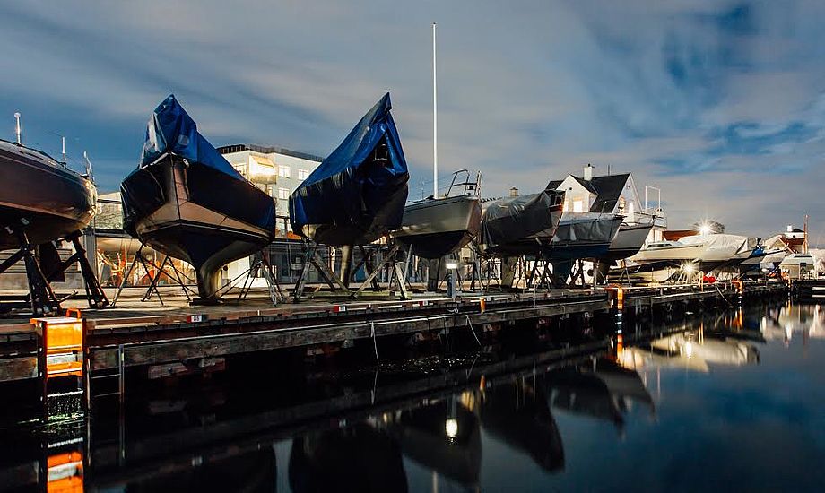 I slutningen af 2016 satte TrygFonden 62 stiger op som en stor-stil-test af stigen i 4 udvalgte havne: Aarhus, Randers, Sydhavnen i København og Taarbæk Havn. PR-foto Trygfonden