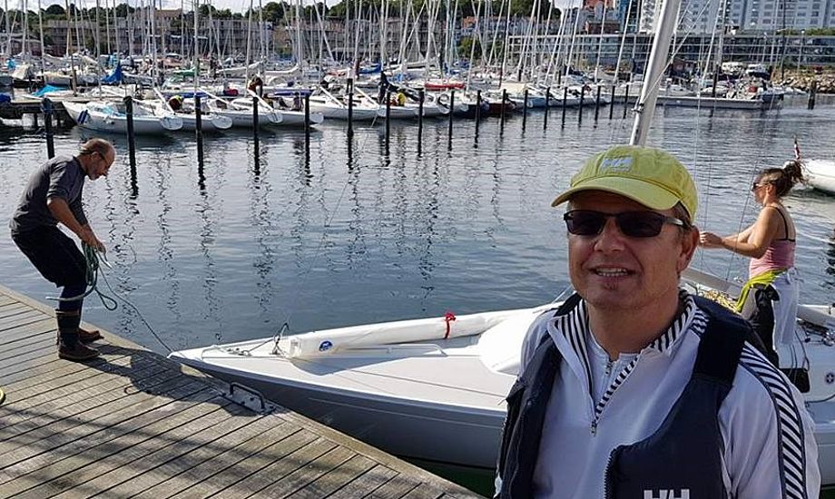 46-årig ingeniør Anders Bertelsen fra Aarhus var især hurtig om lørdagen. Søndag kritiserede han banelederen for at lave sejlads på 20 minutter. Det blev ændret i sejladsen efter. Foto: Troels Lykke