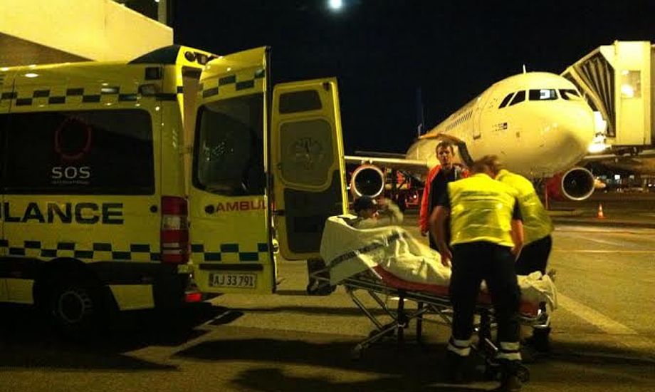 Calle H. Sørensen landede i Kastrup Lufthavn 26. august, først der måtte han nemlig flyve, ifølge flyselskabet.