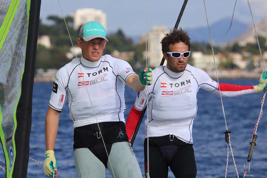 Peter Lang, tv., og Jonas Warrer manglede fart ved VM i Marseille, nu går det bedre. Foto: Troels Lykke
