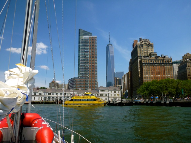 Battery Park og New Yorks højeste bygning: One World Trade Center eller Freedom Tower, der er bygget på Ground Zero. Foto: Signe Storr