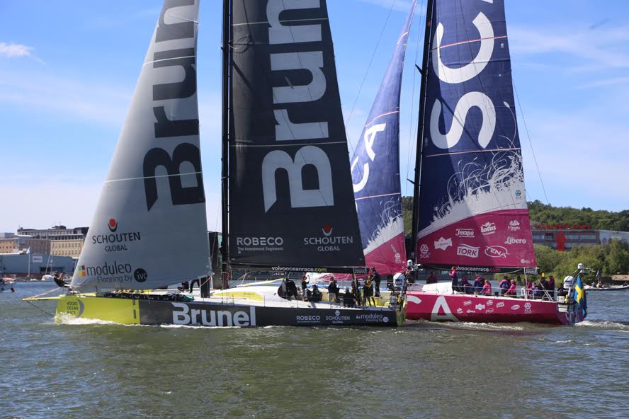 Brunel og SCA var begge sponsorer under sidste Volvo Ocean Race. Foto: Troels Lykke