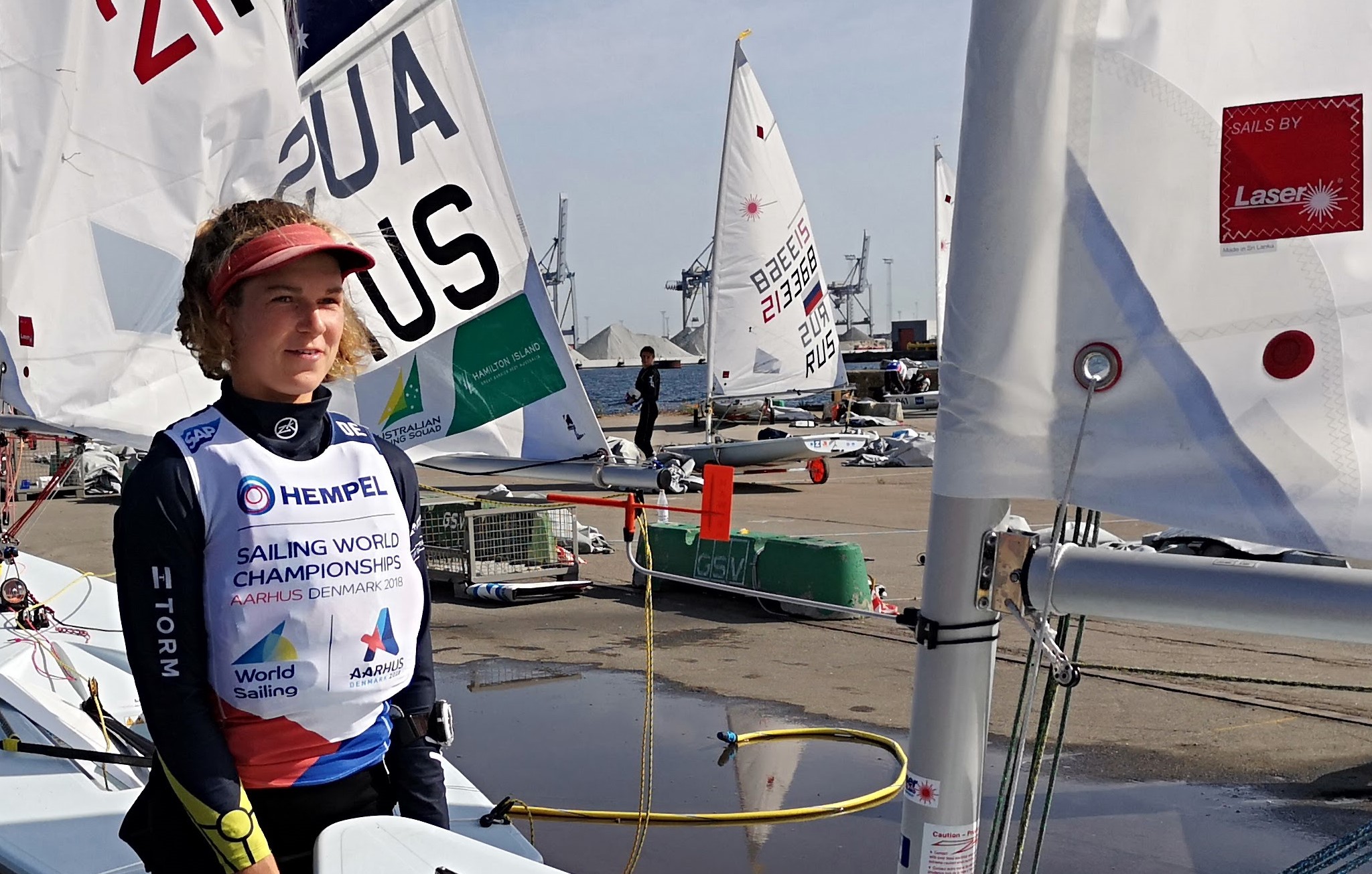 Den 20-årige Laser Radial-sejler fra Kaløvig Bådelaug, Anna Munch, har haft et formidabelt 2018. Hende mor var også et kæmpe talent i 470er. Foto: Troels Lykke