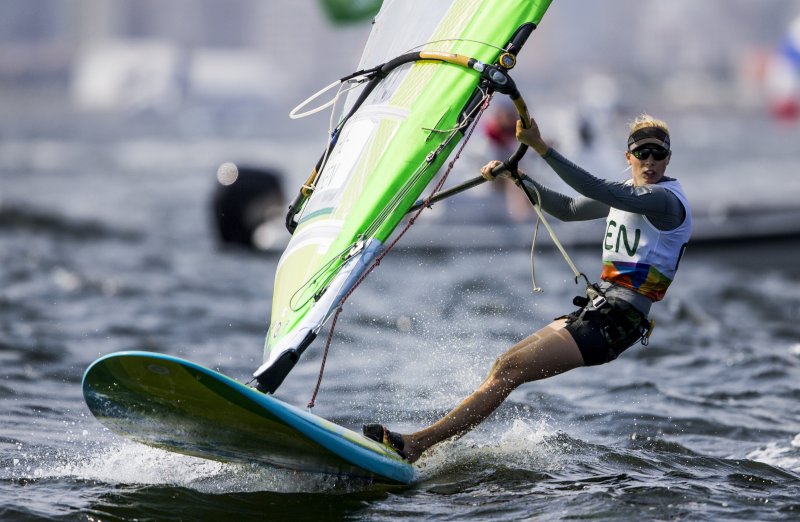 24-årige Lærke Buhl-Hansen fra Aarhus Sejlklub er lige nu på en 18. plads ved OL i Rio. Foto: World Sailing