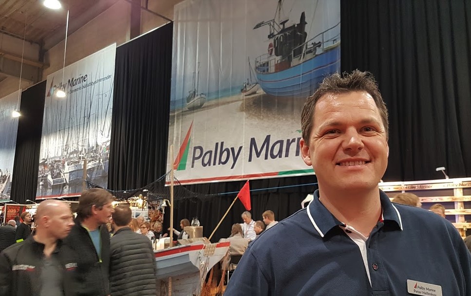 Peter Helleskov fra Palby Marine melder om mere salg i forhold til 2015 på Boat Show i Fredericia. Foto: Troels Lykke