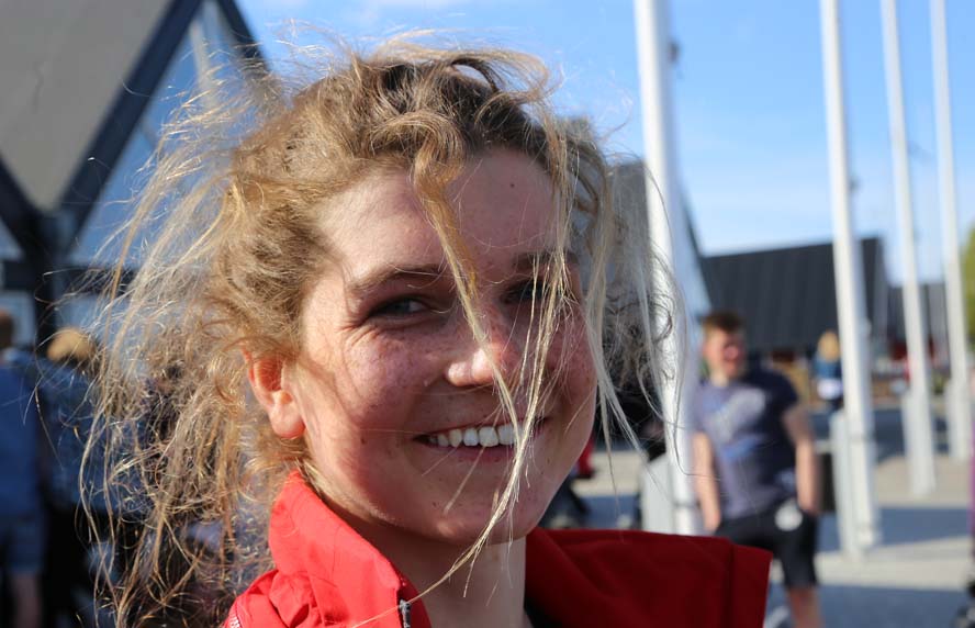 16-årige Anna Munch sejlede igen fra alle drengene. Foto: Troels Lykke