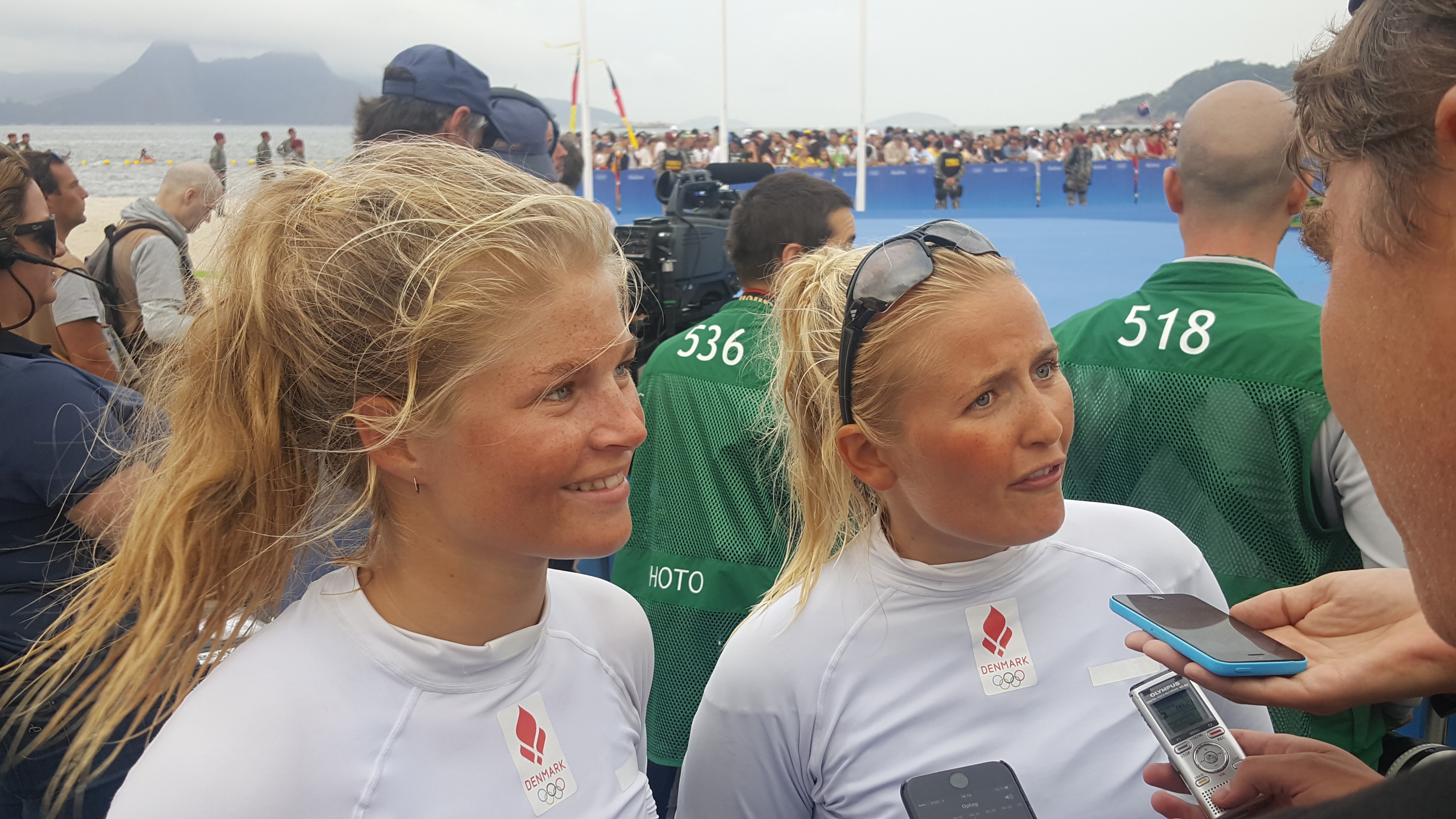 Katja, tv. og Jena i Rio, hvor de tog OL-bronze 2016. Foto: Troels Lykke