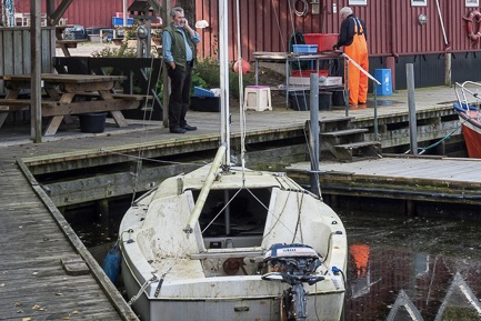 Det er billigt at købe båd i Vallensbæk i januar. Denne sejlbåd er dog ikke en del af auktionen. Foto: Vallensbæk Havn