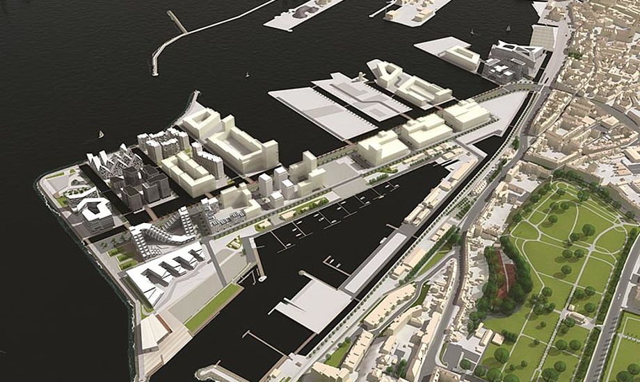Aarhus Internationale Sejlsportscenter vil blive opført på Aarhus Ø på det nordvestlige hjørne over for Træskibshavnen.