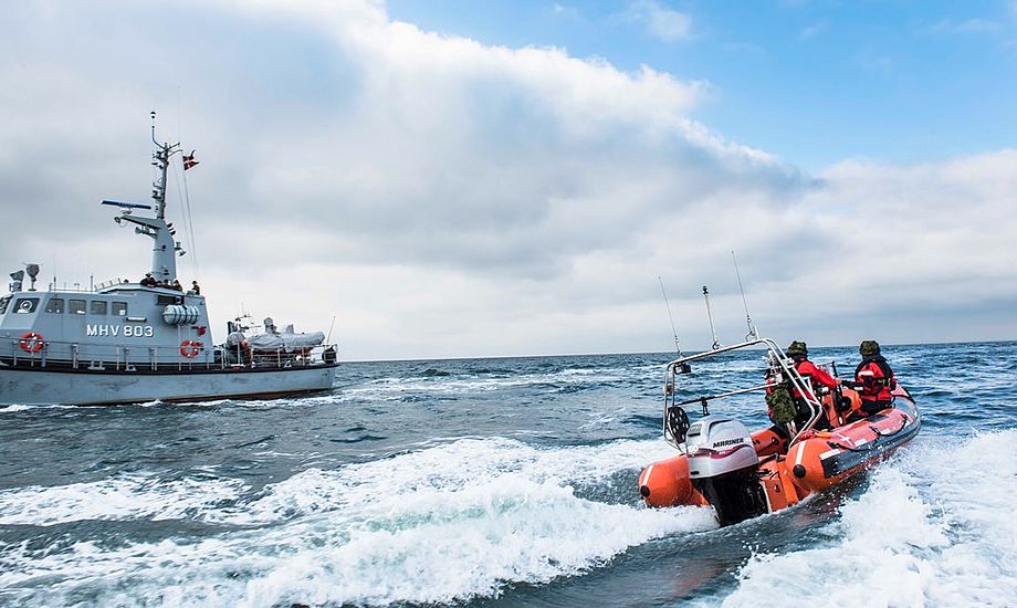 Danskerne støtter den frivillige indsats som ydes fra Marinehjemmeværnets fartøjer og gummibåde. Foto: Skovdal Nordic/Kasper Kamuk.
