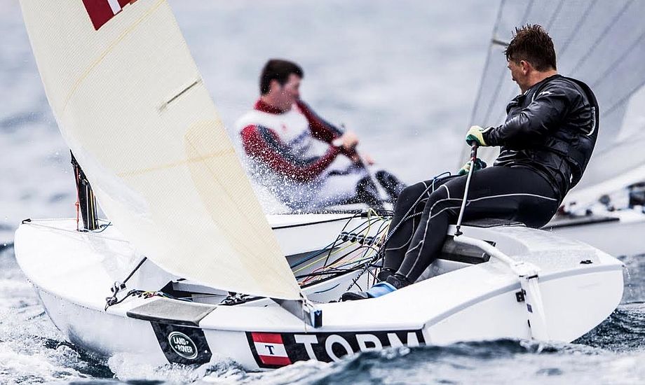 24-årige André Højen kæmpede for gode placeringer i Frankrig. Foto: Sailing Energy
