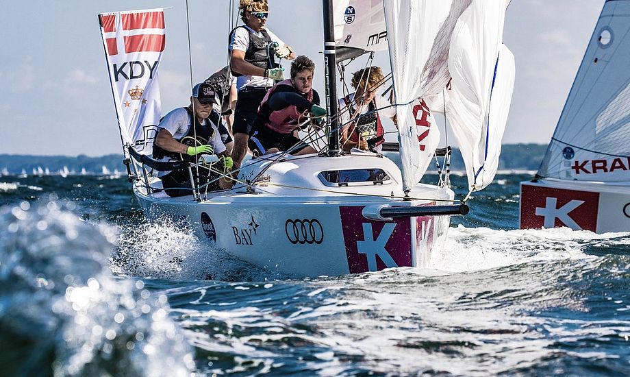 KDY-holdet blev bedste danske team til Youth Sailing Championship. Foto: Youth Sailing Championship