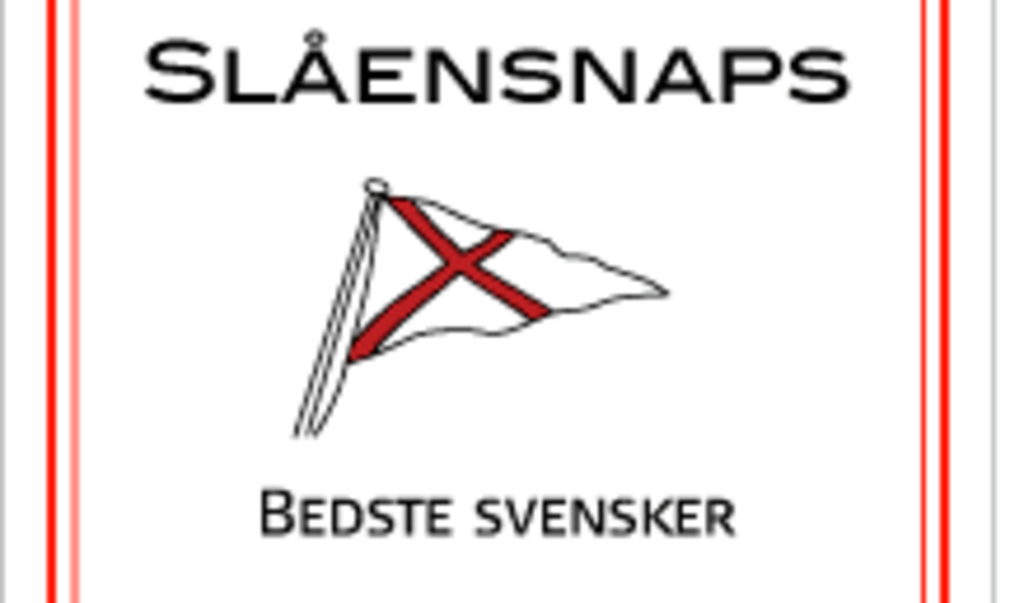 Særlig etikette til de svenske OK-sejlere. Design: Katrine Bertelsen
