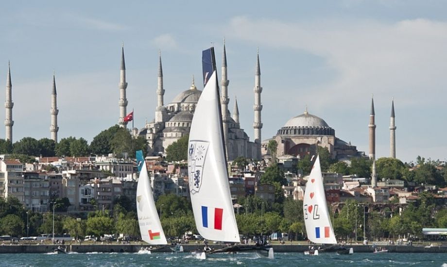 Der var her i Istanbul, at danskerne skulle have sejlet Extreme 40. Foto: Delta Lloyd