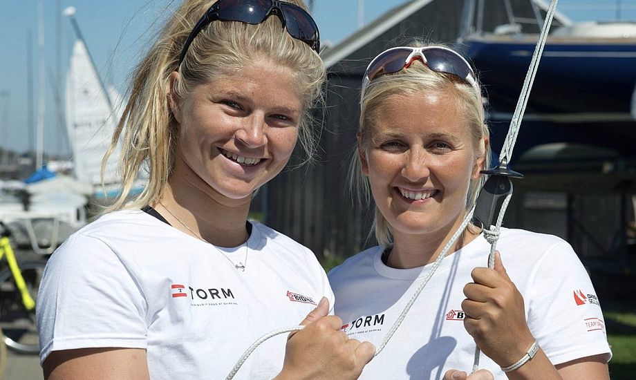 Jena Mai Hansen og Katja Salskov-Iversen er forsvarende europamestre fra 2016. Arkivfoto
