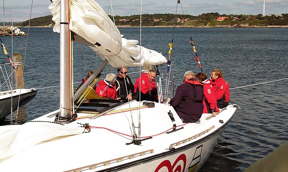 13 glade sejlere fik en dejlig dag på vandet ud for Bornholm.