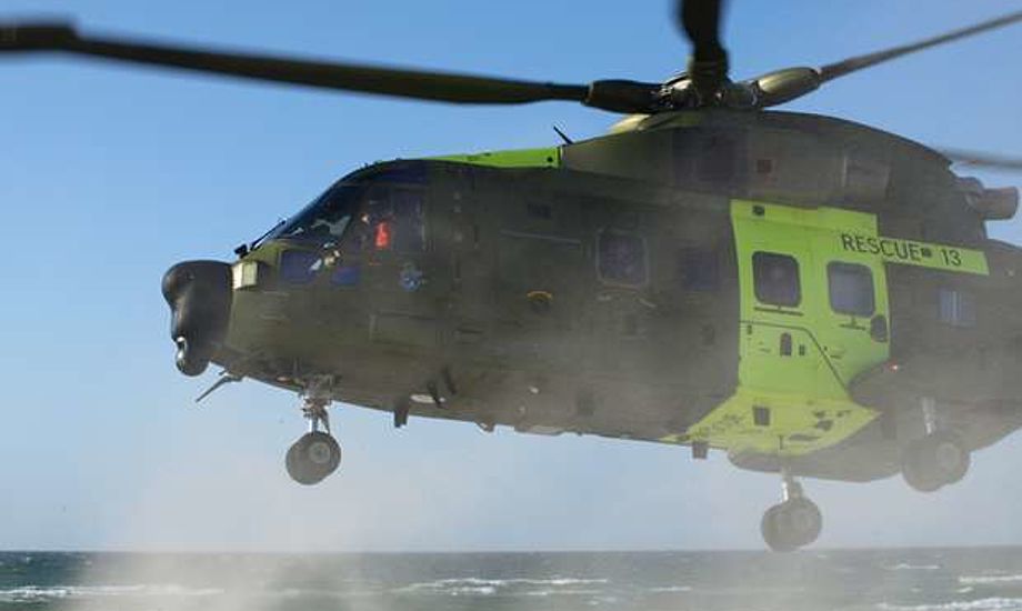Det er farligt for redningshelikoptere når de gerneres af laserpen. Foto: Erik Venøbo