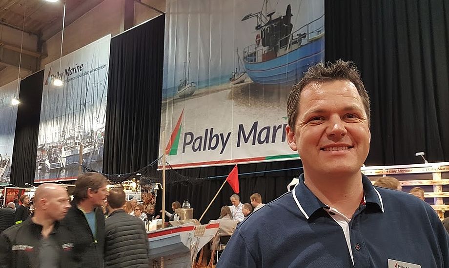 Peter Helleskov fra Palby Marine melder om mere salg i forhold til 2015 på Boat Show i Fredericia. Foto: Troels Lykke