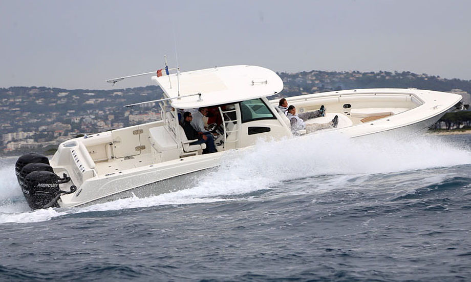 Båden bruges af hardcore lystfiskere, der hurtigt vil 100 sømil ud fra kysten og hjem igen samme dag. Foto: Troels Lykke