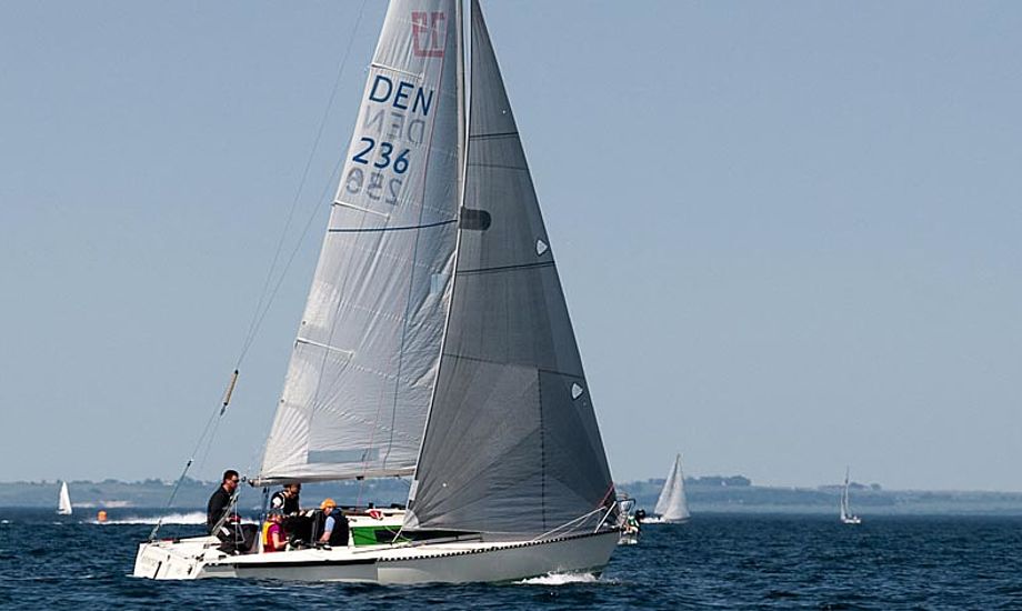 X79 er i hård konkurrence med de nye sportsbåde. Foto: Henrik Jessen