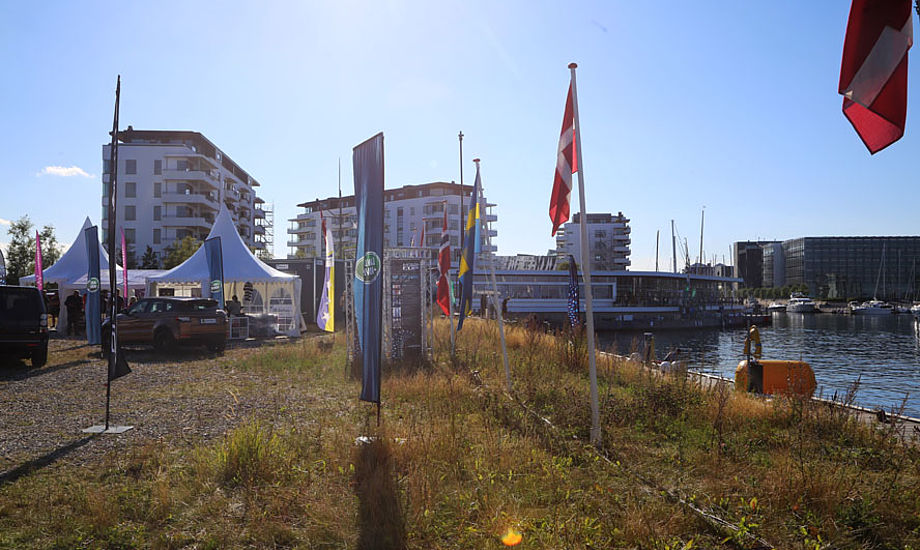 Her ses M32 set-up på grunden, der nu i Tuborg Havn, der omdannes til en byggeplads næste år. Foto: Troels Lykke