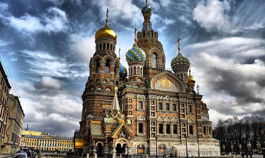 I Skt. Petersborg kan man bl.a. se en meget fin Katedral, Opstandelseskirken. Foto. Det Russiske kulturministerium