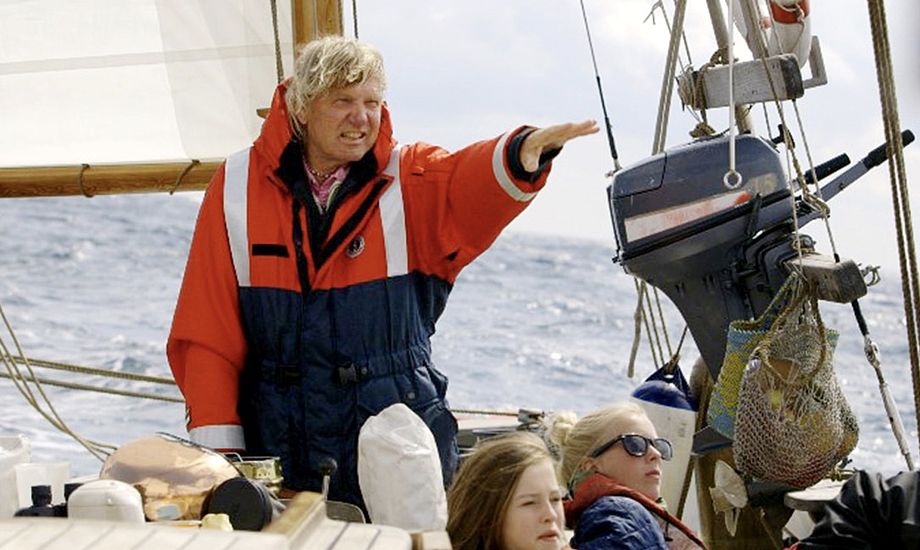 74-årige Troels Kløvedal kæmper med ALS, og har derfor måttet gå på land efter utallige ture på de syv verdenshave. Foto: Privatfoto