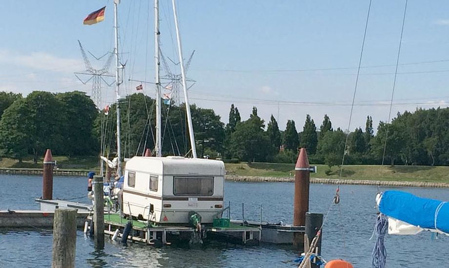 Camping i Middelfart havn er blevet vældig moderne. Foto: Karsten Svenningsen