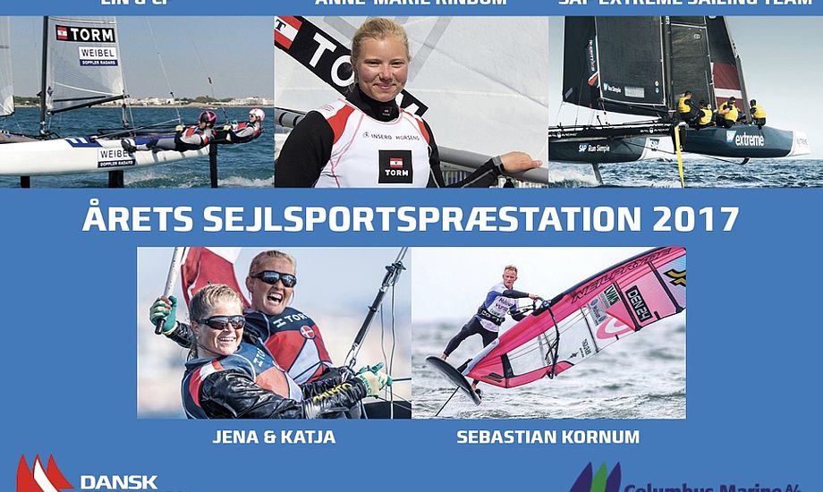 Blandt de nominerende er sidste års prisvindere Jena og Katja, der ligeledes er med i kapløbet om titlen som titlen som 'Årets Sportsnavn 2017'. Foto: Flemming Ø. Pedersen / Dansk Sejlunion