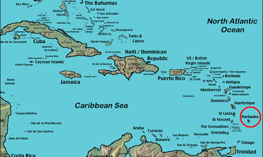 På Barbados er der kun en enkelt ankerplads, hvor man kan ligge beskyttet mod bølger og vind. Foto: Signe Storr