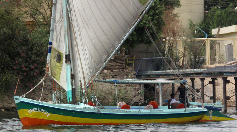 Nilens specielle sejlbåde er brede og ser sødygtige, men langsomme ud. Foto: Troels Lykke