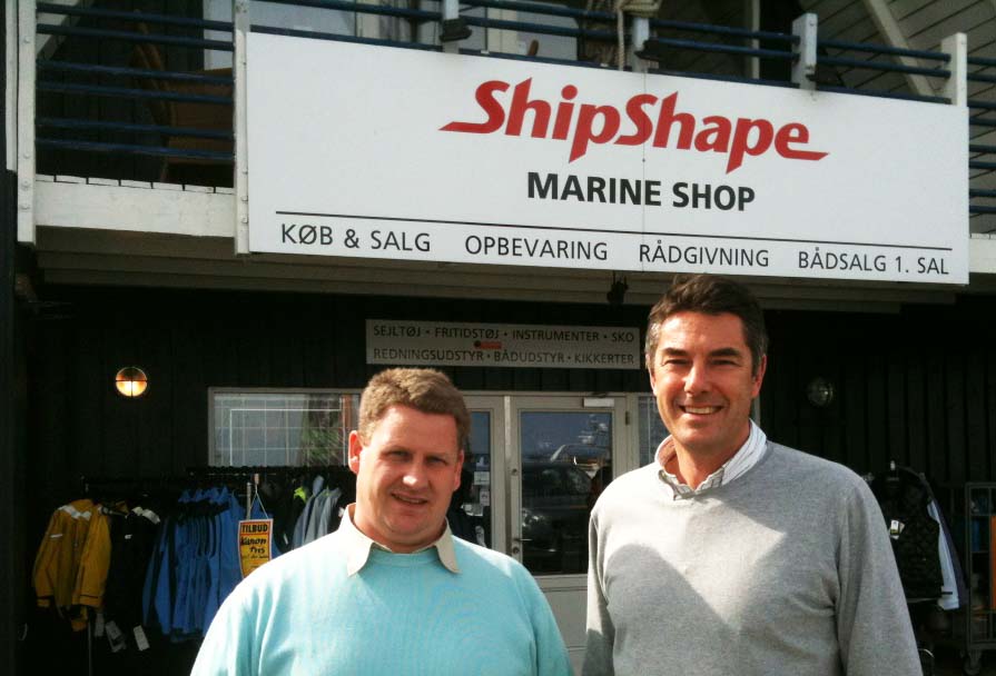 Bo Ebsen, tv., med Martin Rasmussen, ejer af ShipShape.