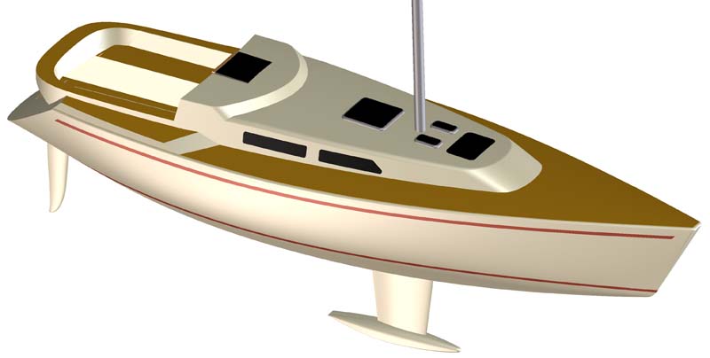 325’eren får T-køl og ror, som Faurby Yacht udviklede til ’Jesper Bank Edition’.