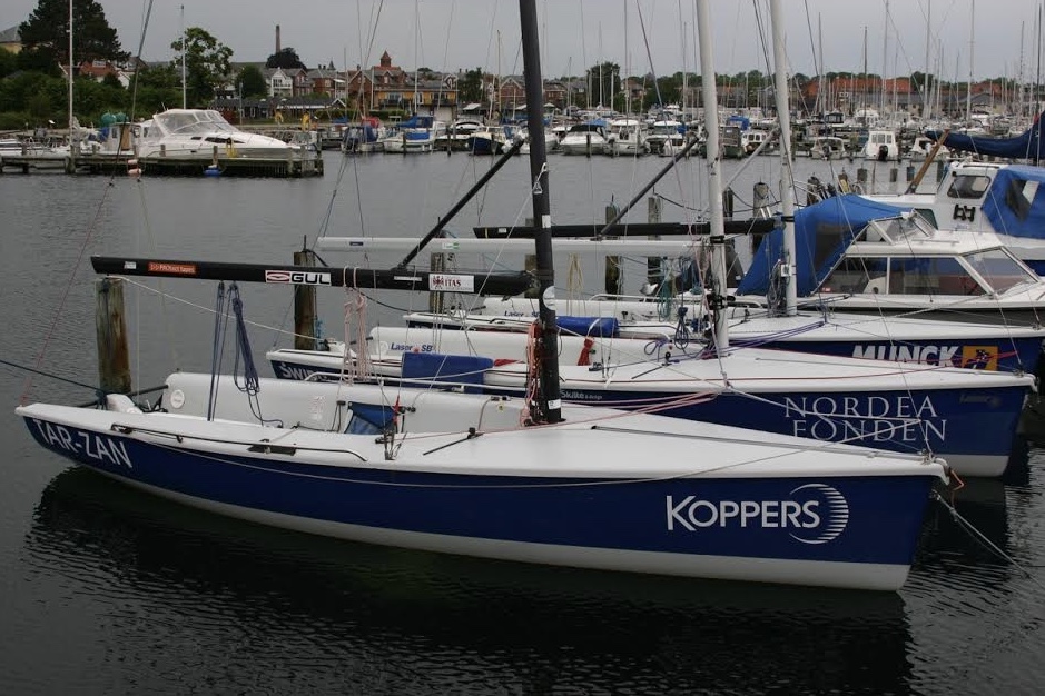 Nyborgs tre SB20ere ligger klar til de unge sejlere. Foto: Jens Haugaard