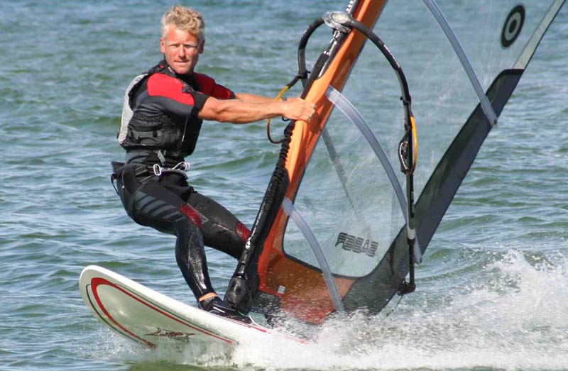 Torben Kornum har vundet DM adskillige gange i windsurfing.