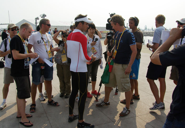 Warer, der her ses på billedet under OL i 2008, er ikke tilfreds med 10. pladsen i Weymouth. Arkivfoto: Troels Lykke