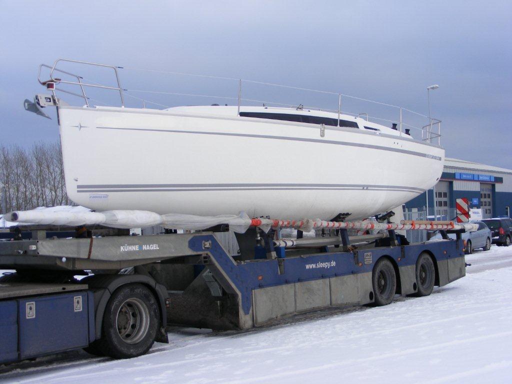 Bavaria 33 Cruiser på Egå Havn i dag. Foto: Michael Floor